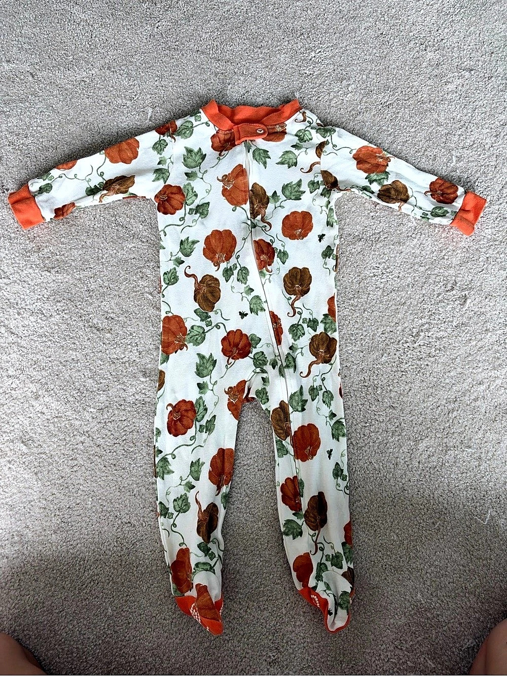Burt's Bees Baby Prettiest Pumpkins Organic Cotton Footed Sleeper